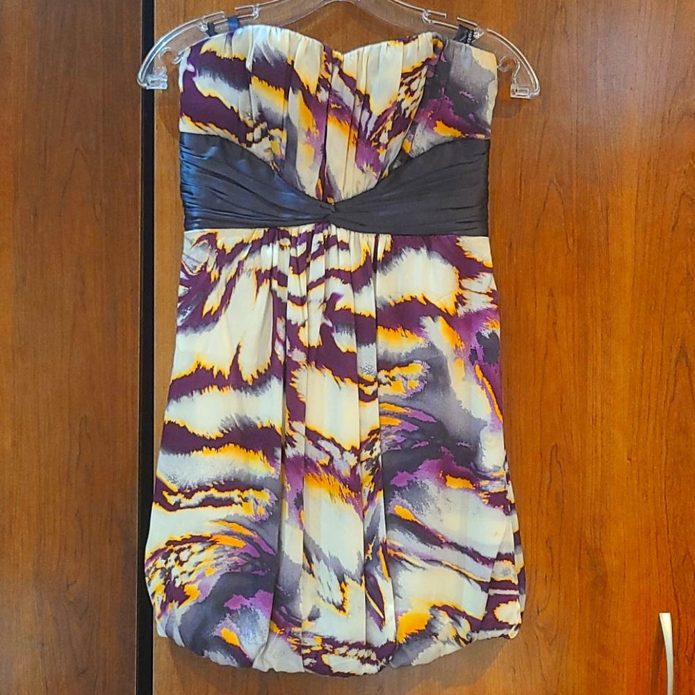 BEBE Strapless mini dress